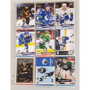 250+ NHL Hockey Cards Lot 1990s-2020s Vancouver Canucks Pettersson Hughes RCs